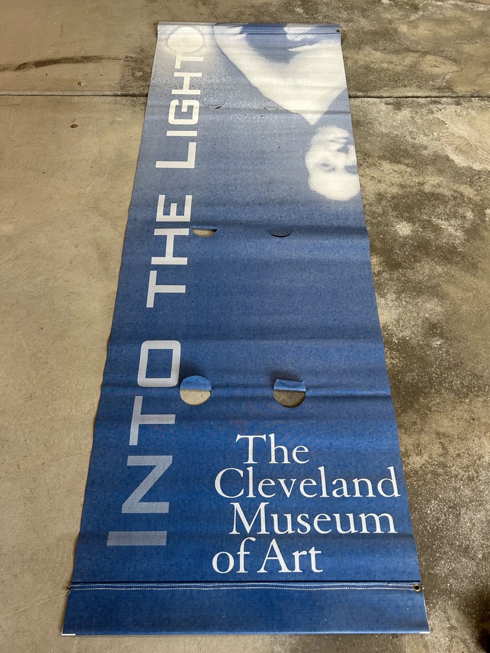 Vintage The Cleveland Museum of Art Outdoor Vinyl Banner - "Into The Light"
